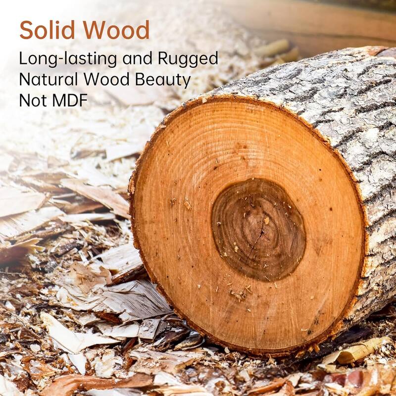 Solid Wood Console Table, 63" Fluted Modern Entryway Table with Solid Legs - 63" L x 11.8" W x 33.5" H