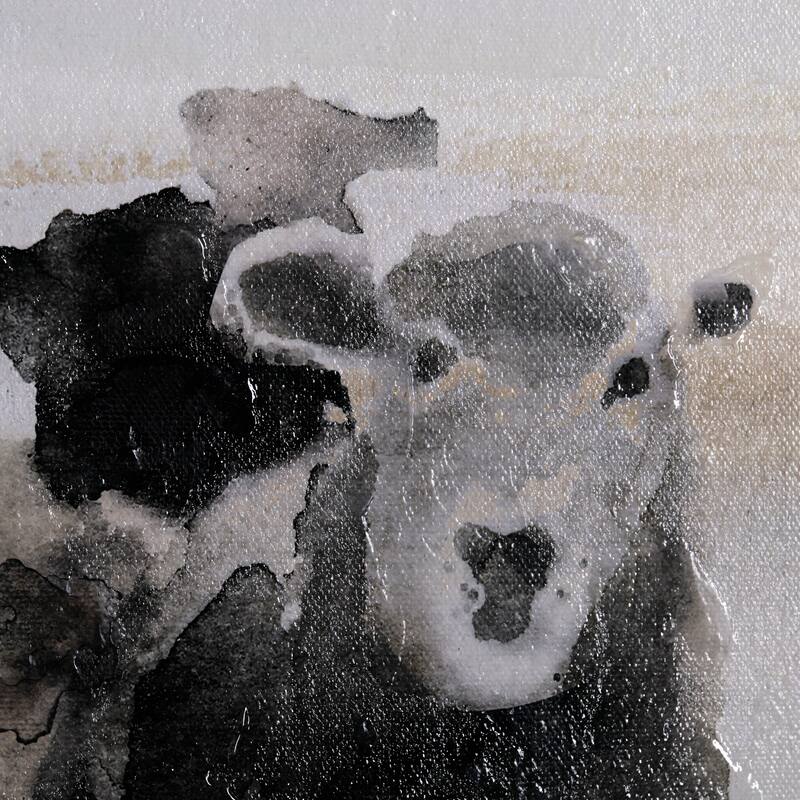 Winter Sheeps II (22 x 44) Canvas Art Print