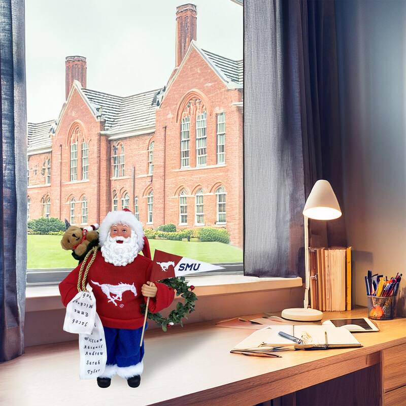 NCAA 12" Southern Methodist University Proud Santa