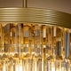 preview thumbnail 2 of 8, Glam Cone Shape Tierd Crystal Chandelier