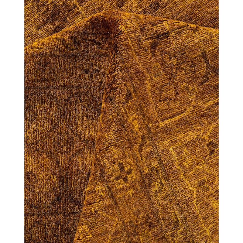 Vibrance, One-of-a-Kind Hand-Knotted Area Rug - Gold, 8' 4" x 9' 7" - 8' 4" x 9' 7"