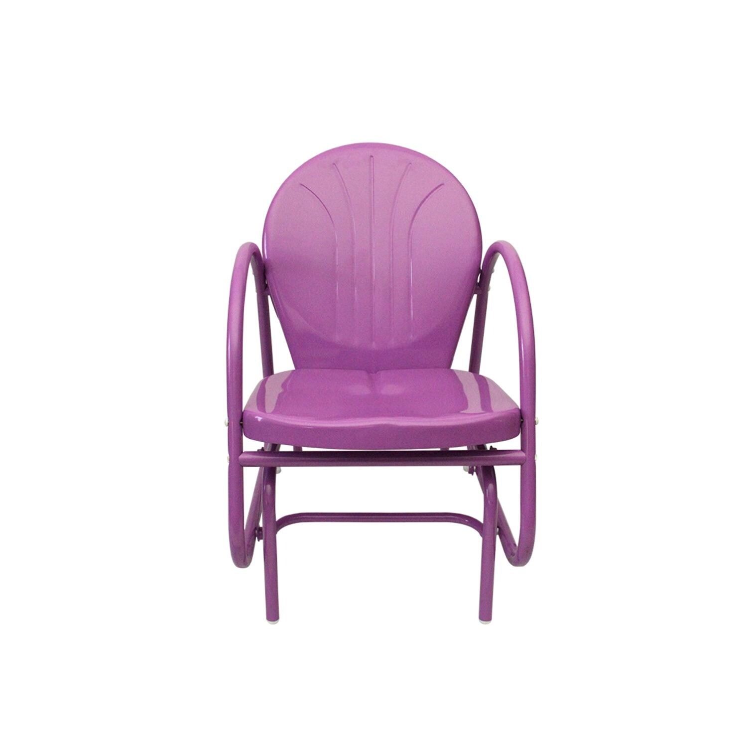purple glider chair