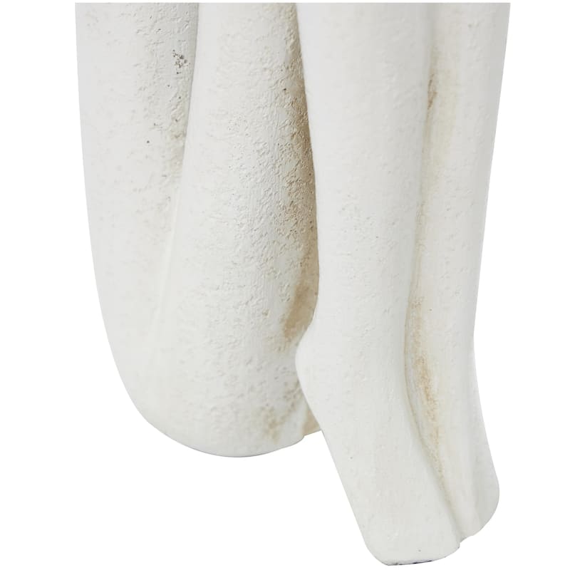 Polystone People Decorative Bookends - Set of 2 White or Bronze - Roche River Decor