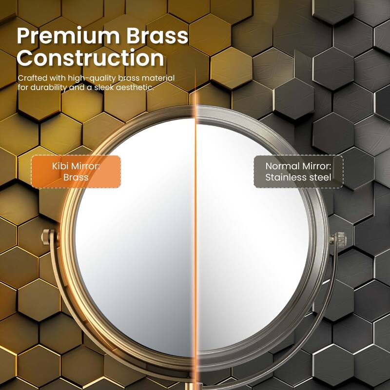 Circular Free Standing Magnifying Make Up Mirror