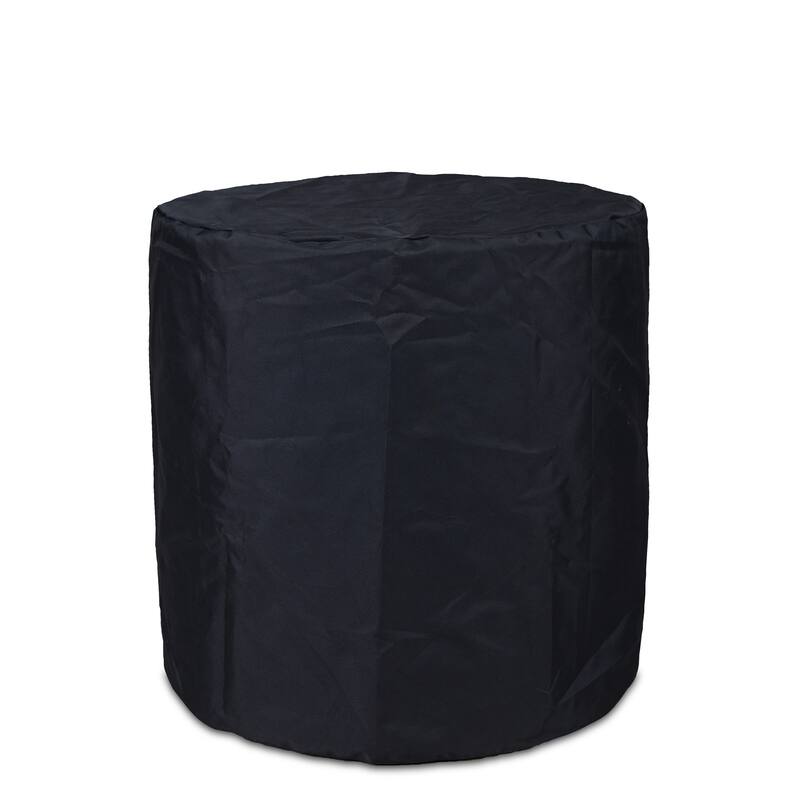 Aegean 24" Round Propane Fire Table in Weathered Slate by Real Flame