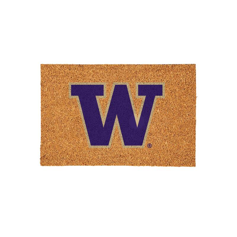 University of Washington Full Color Indoor/Outdoor Coir Mat