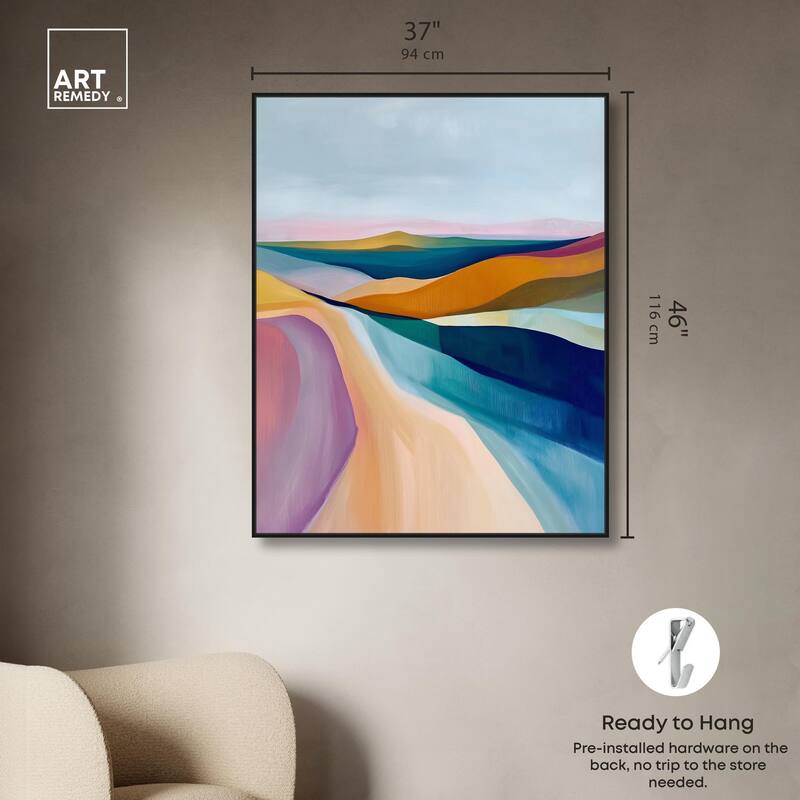 Colorful Dunes II Canvas by Art Remedy
