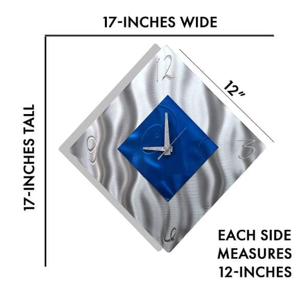 dimension image slide 0 of 3, Statements2000 Abstract Metal Wall Clock Art Modern Accent Decor by Jon Allen