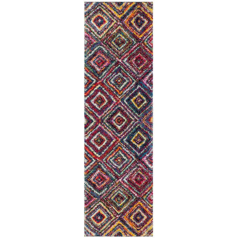 SAFAVIEH Fiesta Shag Antea Abstract Rug