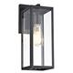 Franklin 2 Pack Outdoor Wall Lantern in Matte Black Contemporary Style