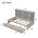preview thumbnail 6 of 16, Twin Day Bed with Side Bookcase & 2 Drawers - Multifunctional Design