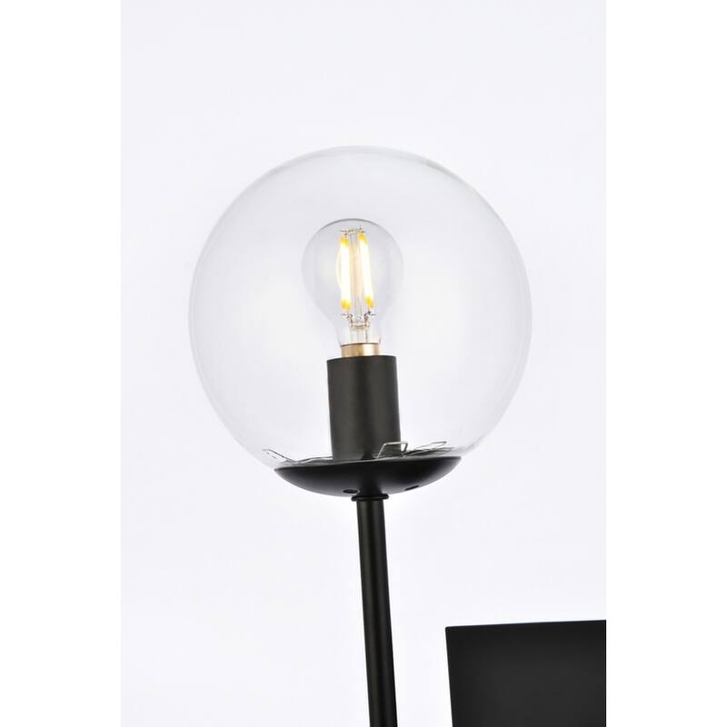 Nina 1 Light Clear Glass Wall Sconce
