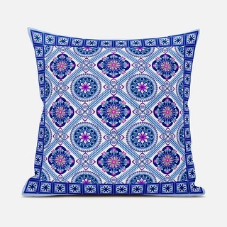 Amrita Sen Mandala Floral Tiles Indoor Outdoor Pillow Zip - Bed Bath ...