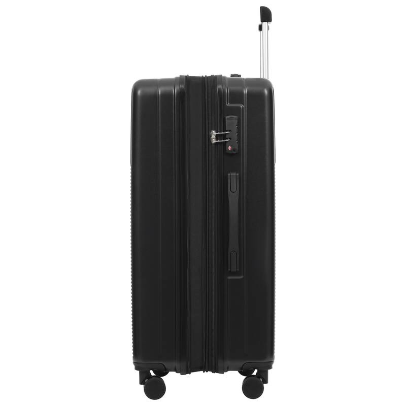 Luggage Sets 5 Piece with Half-opening, Hardside Carry On Suitcase Set with Double Spinner Wheel, with USB Port,TSA Locks