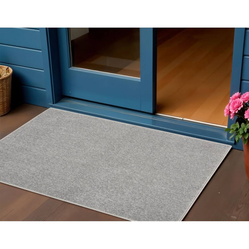 HomeRoots Contemporary Rectangle Outdoor Rug - 2' x 4'