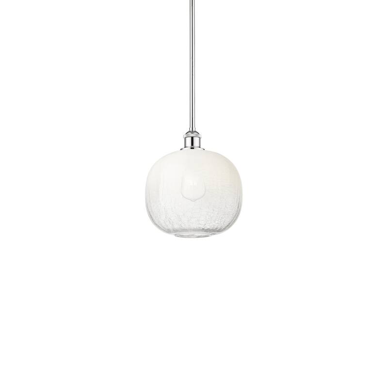 Innovations Lighting 616-1S-12-11 Brookhaven Sphere Pendant Brookhaven - Polished Chrome / Opal