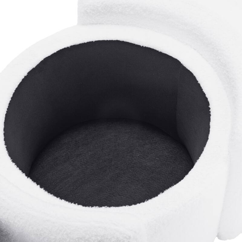Christopher Knight Home - Sophia Cozy Lamb Fleece Round Storage Ottoman: Comfort Meets Practicality