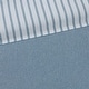 preview thumbnail 9 of 13, Madison Park Essentials Braydon Blue Reversible Stripe Duvet Cover Set
