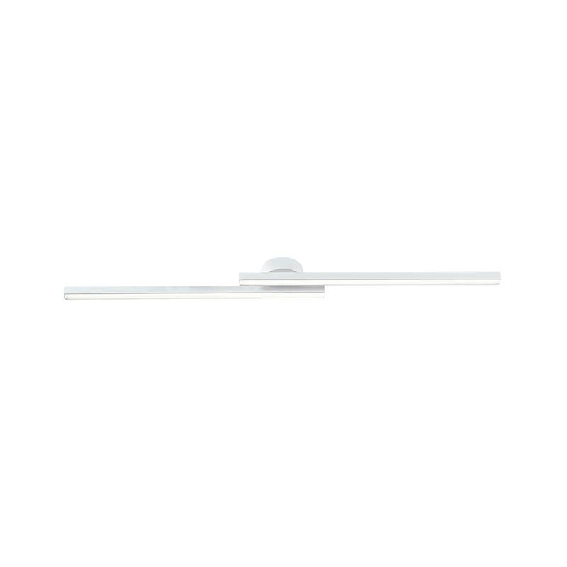 Contemporary 2-Light Black Linear Dimmable LED Vanity Wall Lamp