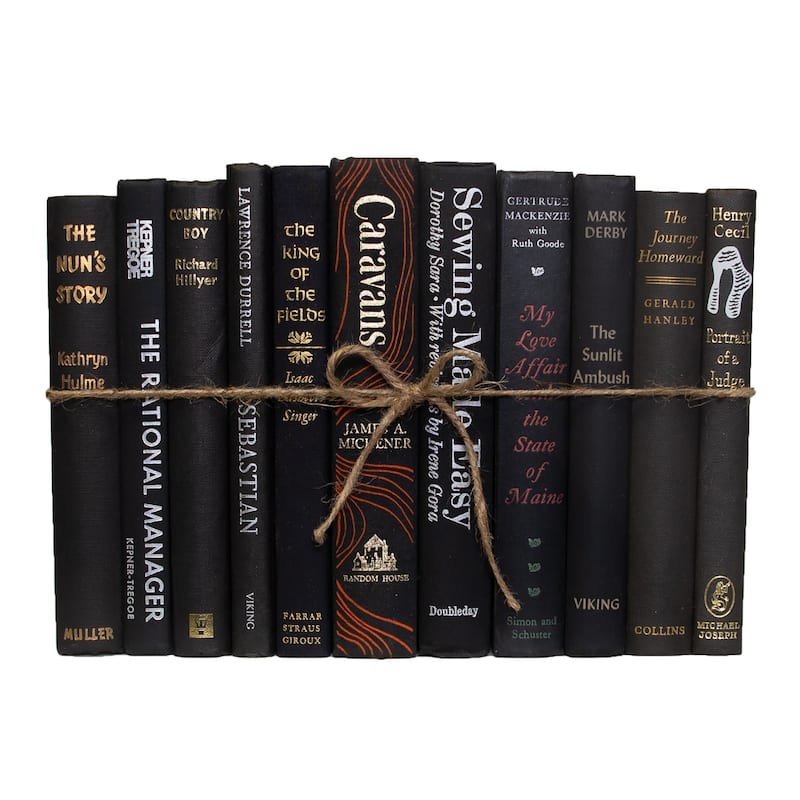 Books Black Decorative Accessories: Vintage Onyx ColorPak