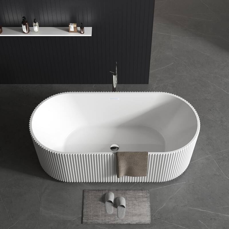59/67" Acrylic Freestanding Bathtub