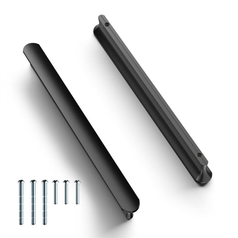 10 Pack 5 Inch Drawer Pulls - Black 10 Pack