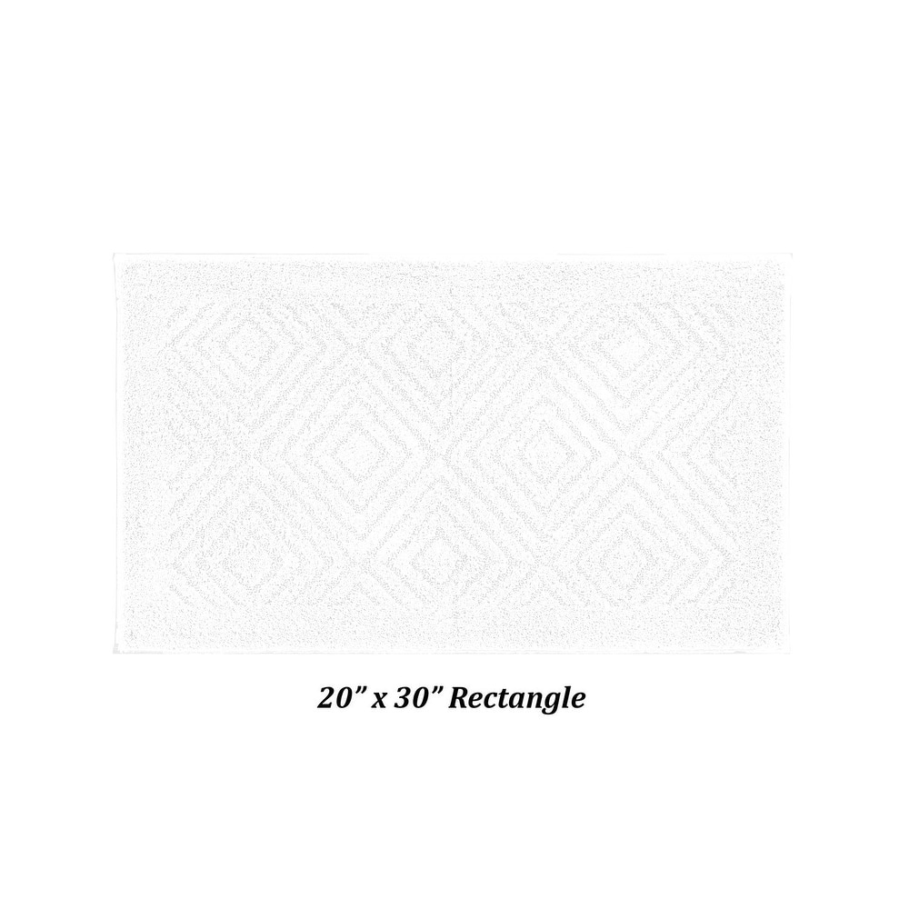 Better Trends Bath Rug 100% Cotton Tufted Soft & Plush Water Absorbent Bathroom Rugs for Shower, Sink Bath Mats Trier Collection