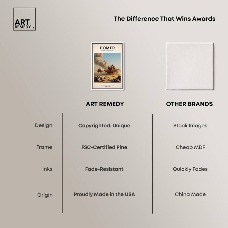 Iliad Illustrated Canvas by Art Remedy