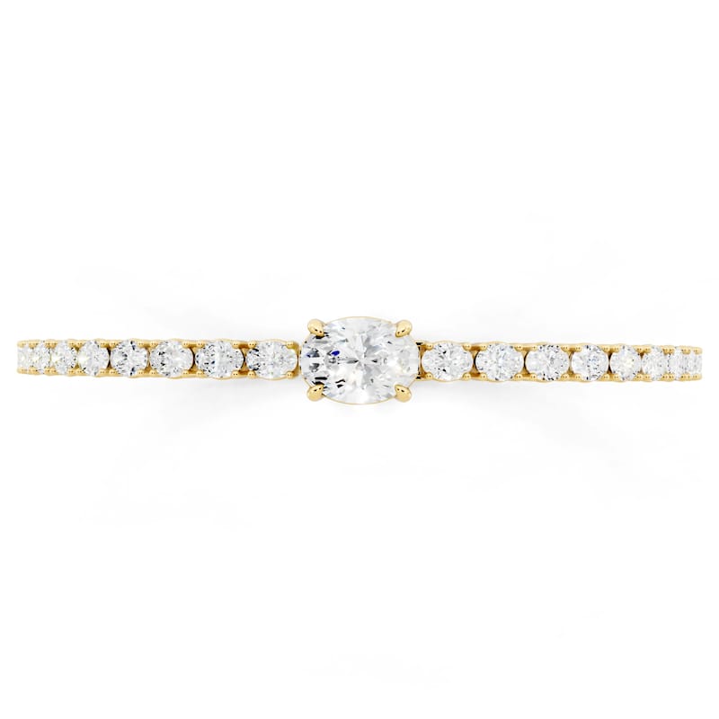 Auriya 14K Gold Oval Lab Grown Diamond Fashion Bracelet 5 1/3 ct. tw. (E-F VS)