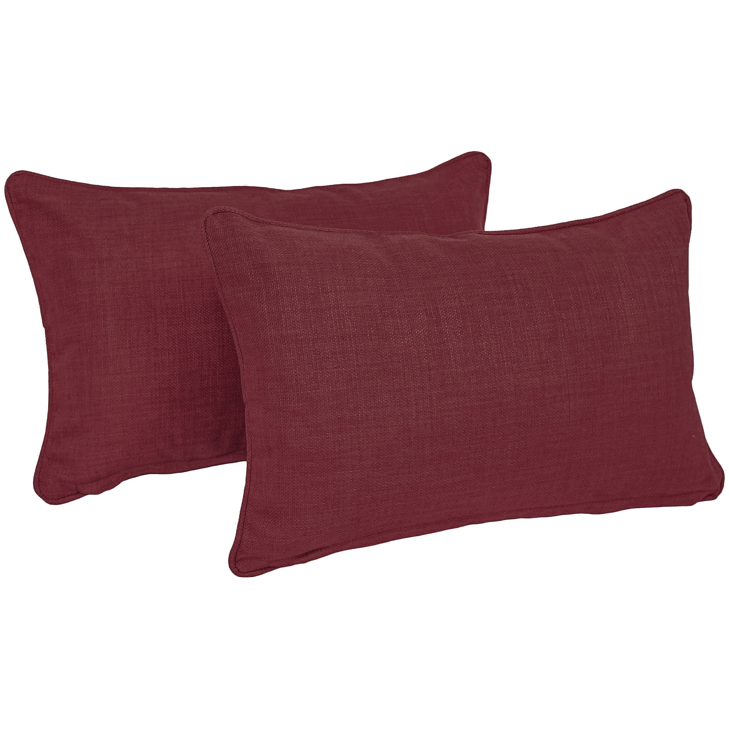 20 inch by 12 inch Indoor Outdoor Lumbar Accent Throw Pillow Set