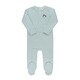 preview thumbnail 1 of 9, Ely's & Co Metallic Stripe Footie Collection Blue - 1 Months
