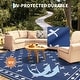 preview thumbnail 13 of 43, Garvee Cross Pattern Waterproof Reversible Outdoor Patio Rug