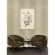 preview thumbnail 5 of 6, Seabrook Designs Dorota Fleur De Lis Unpasted Wallpaper