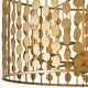 preview thumbnail 3 of 4, Layla 6 Light Antique Gold Chandelier - 23.75'' W x 18.7'' H