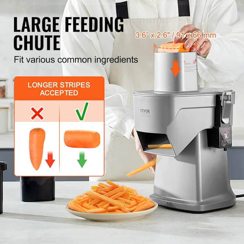 VEVOR Electric Grater Salad Maker Electric Vegetable Slicer Shredder Chopper for Fruits Food Cutter for Vegetables and Cheeses