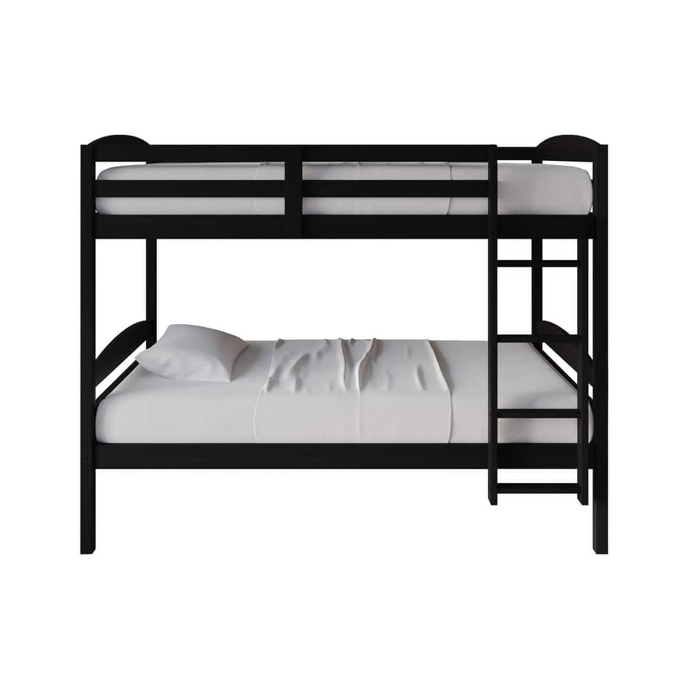 CraftPorch Contemporary Twin Over Twin Bunk Bed