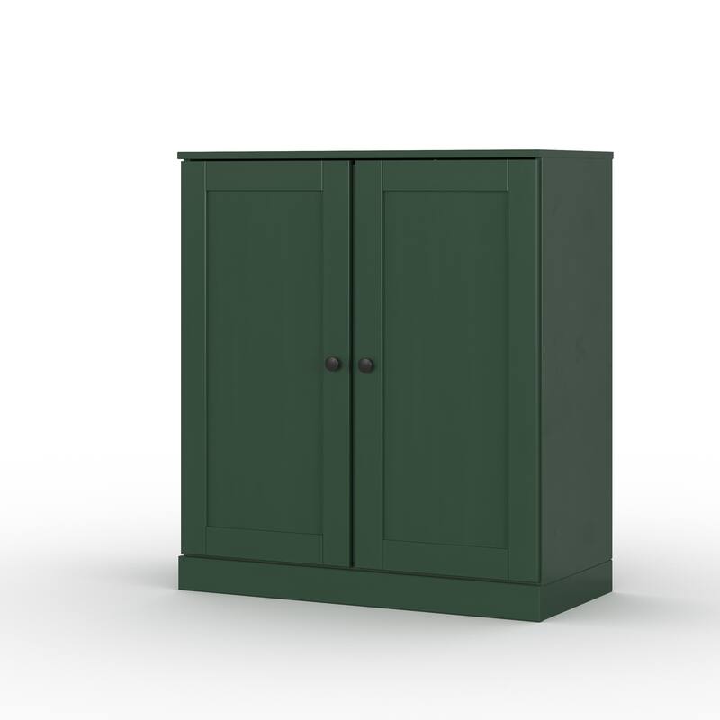 Palace Imports 100% Solid Wood 32" Bathroom Storage Cabinet with Shaker Doors, 2-Drawers and Adjustable Shelves