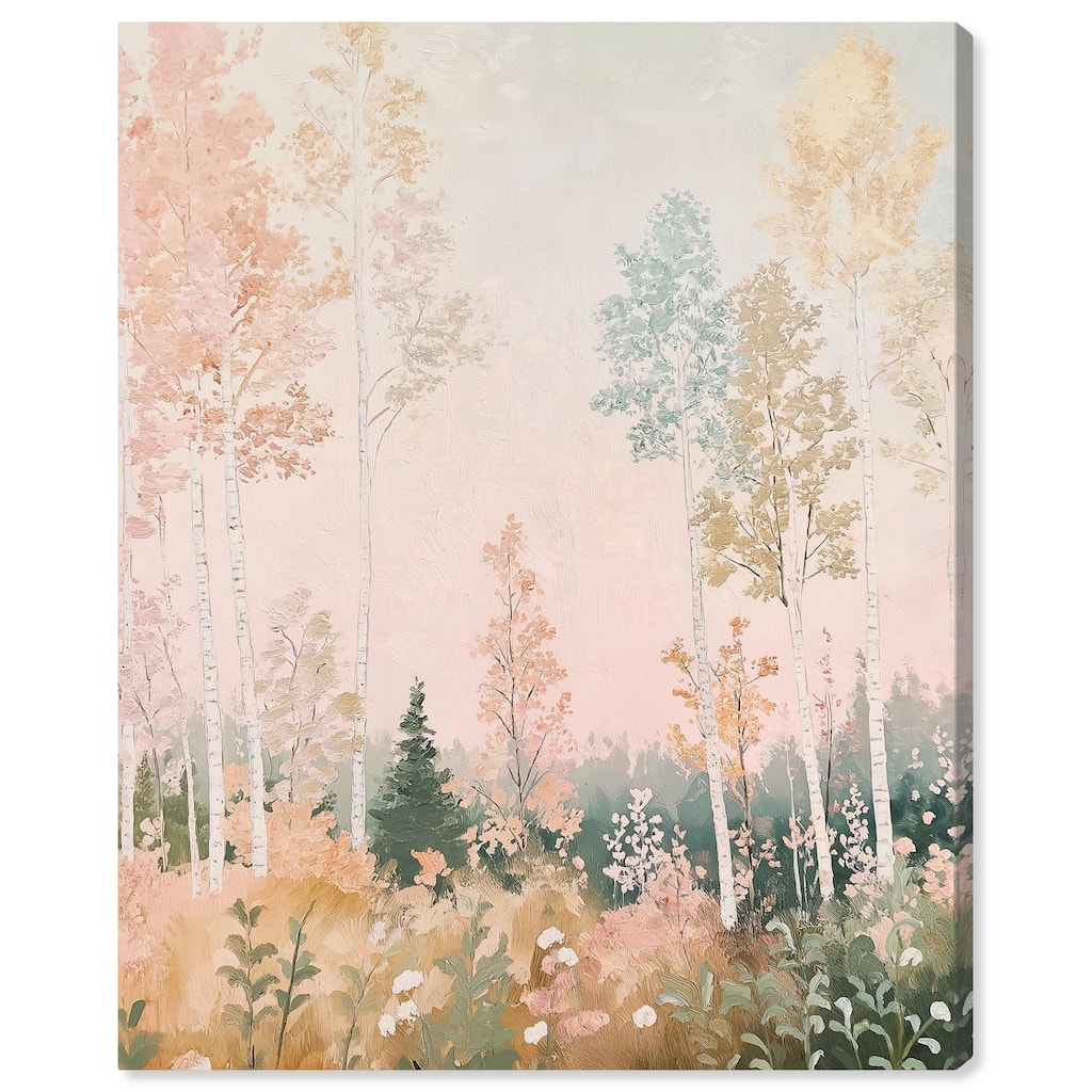 Birch Trees Canvas by Art Remedy, Gallery Wrapped