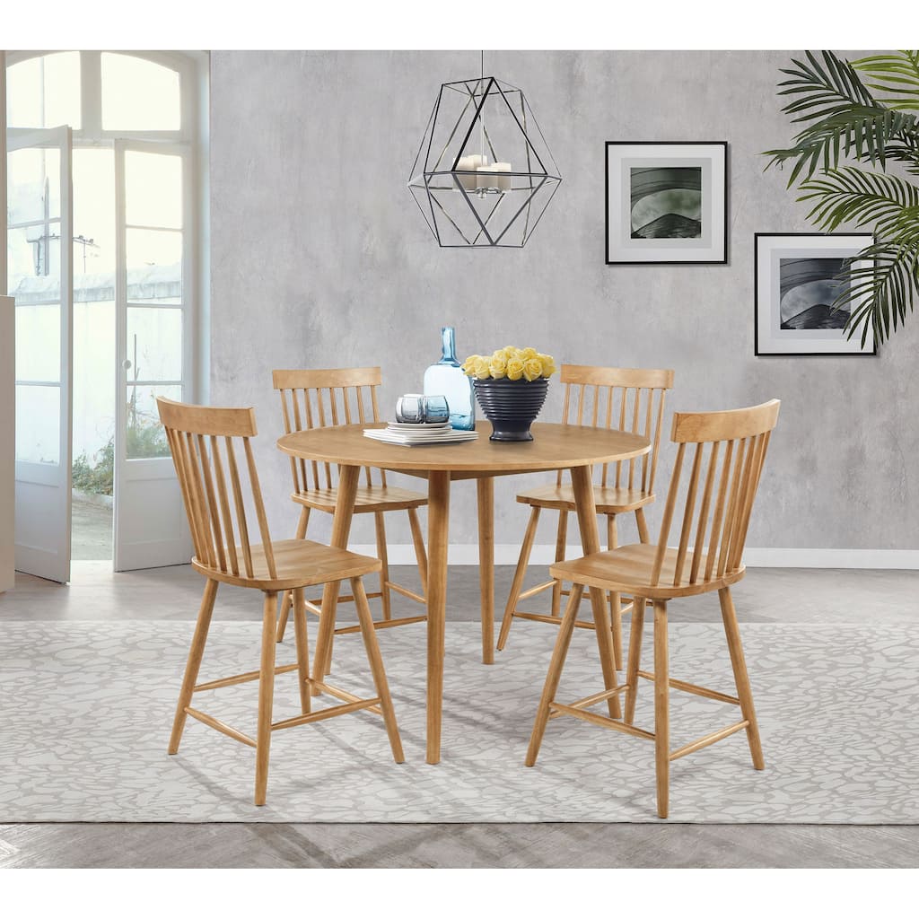 Andrews 5-piece Round Counter Height Dining Set