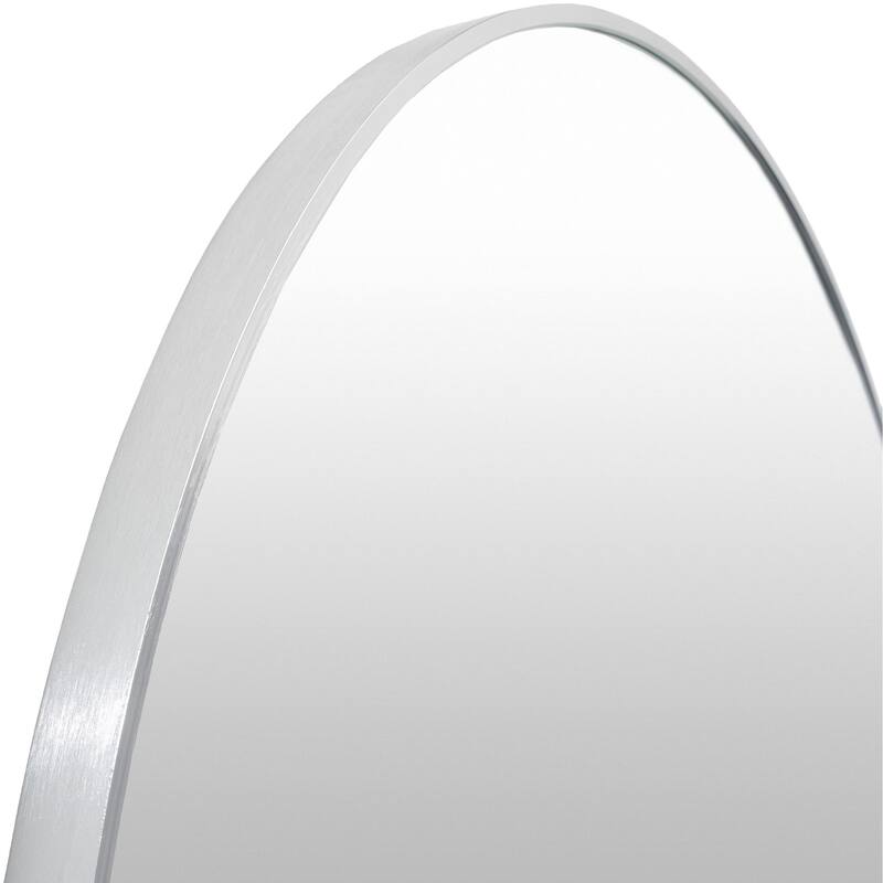 Livabliss Aranya Modern Aluminum Round Circle Accent Mirror