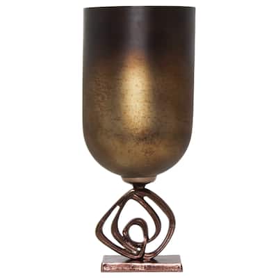 Sagebrook Home Glass Urn With Metal Stand