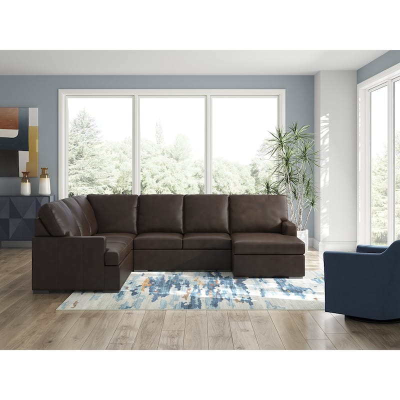 Signature Design by Ashley Modern Day Dark Brown 3-Piece Sectional with Chaise - Left Facing