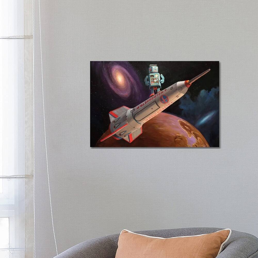 iCanvas "Rocket Surfer" by Eric Joyner Canvas Print