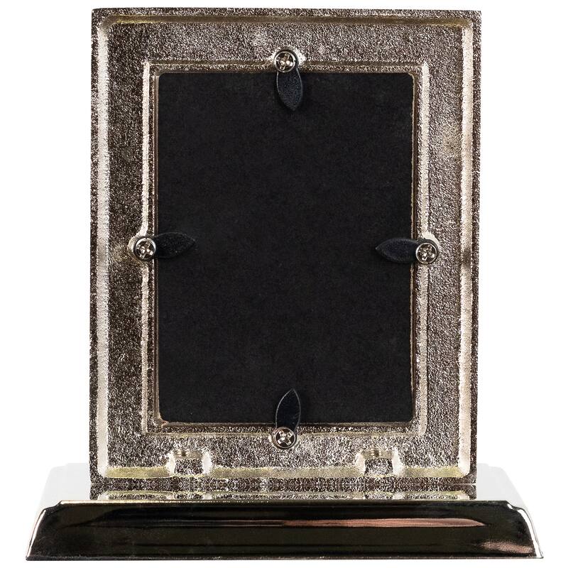 Photo Frame Christmas Stocking Holder - 5.25" - Silver and Red