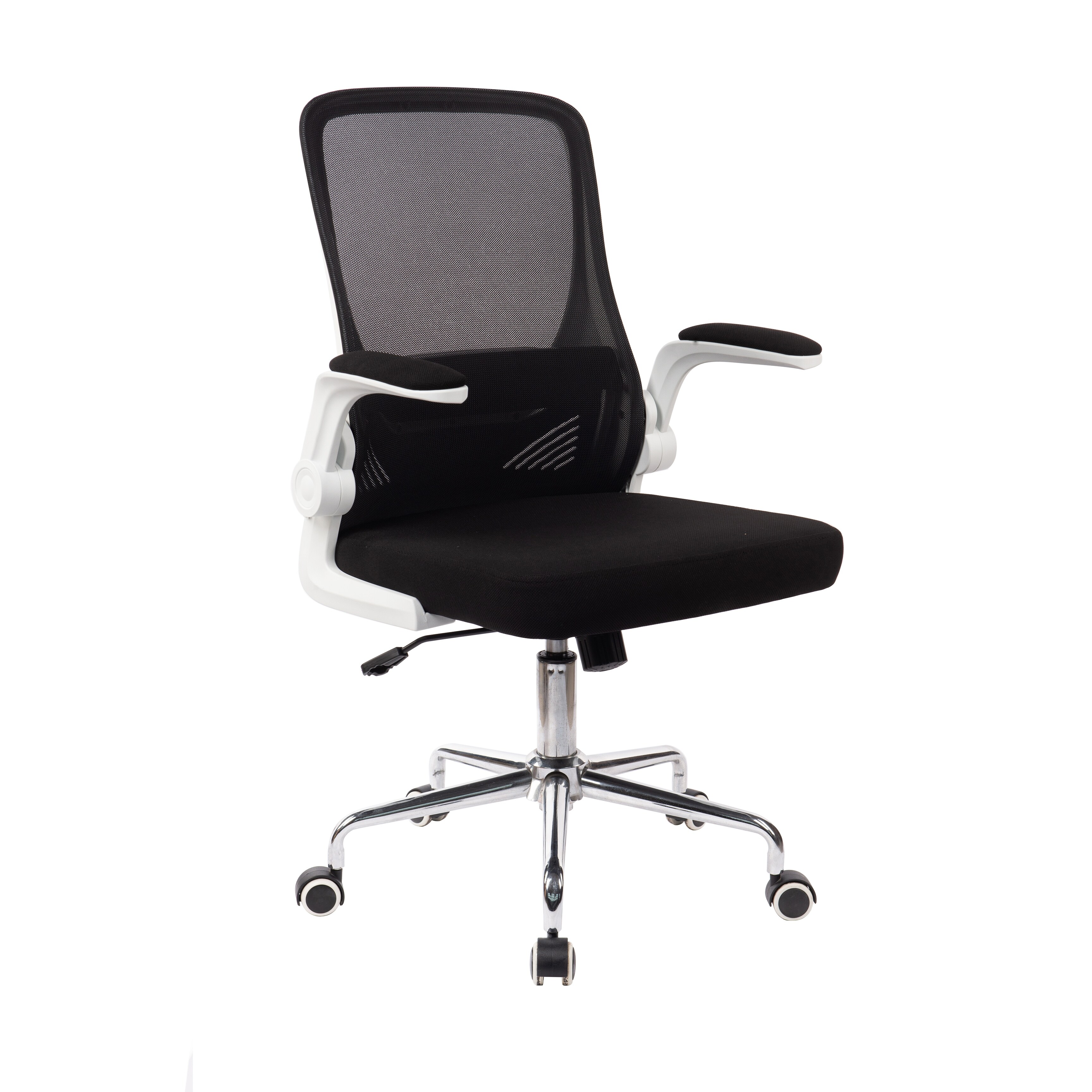 Porthos Home Nova Swivel Office Chair, Mesh Back, Flip-up Armrests