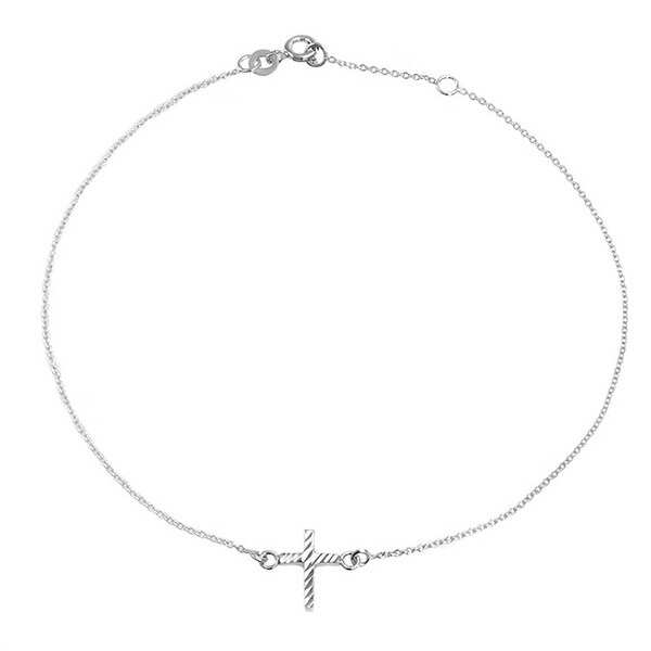 cross ankle bracelet