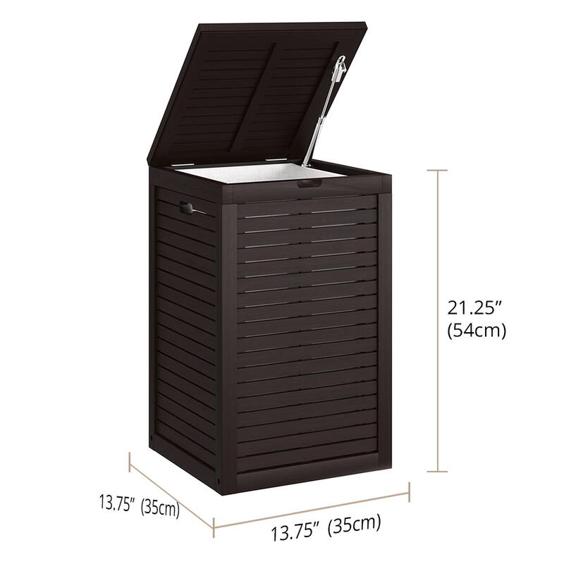 The Original Spa Square Teak Laundry or Storage Hamper