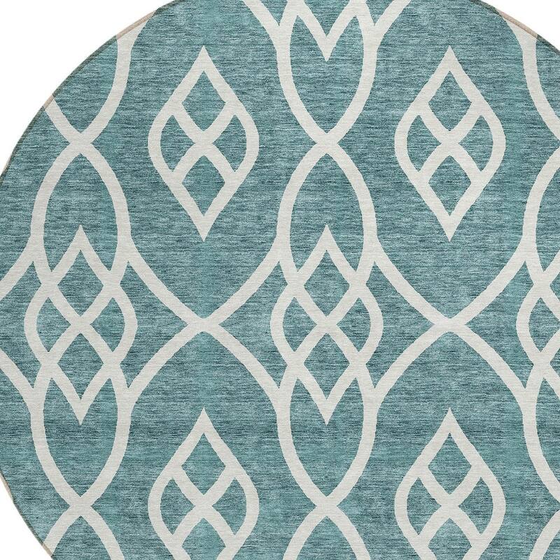 HomeRoots Trellis Transitional Rectangle Outdoor Rug