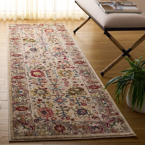SAFAVIEH Kashan Yahavit Oriental Rug with Fringe - On Sale - Bed