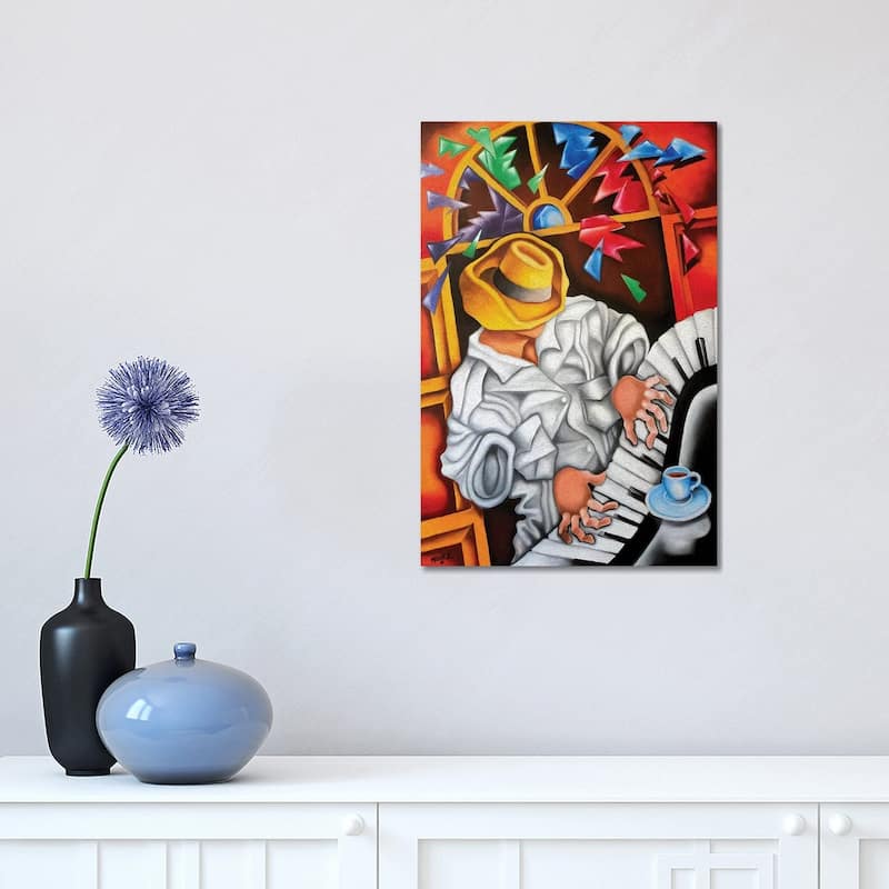 iCanvas "Piano Forte" by Dixie Miguez Canvas Print - 18x12x1.5